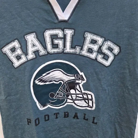 NFL Team Apparel Women’s Philadelphia Eagles Football T-shirt Size M - Picture 5 of 6